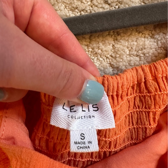 Le Lis Orange daisy embroidered dress size S - Picture 4 of 4